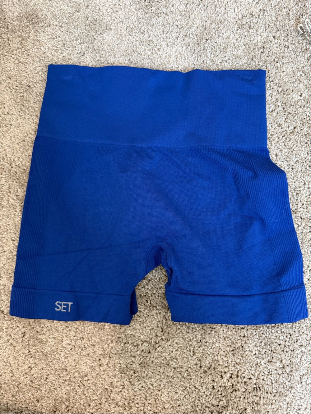 SET Active Seamless High-Waist Bike Shorts - Royal Blue